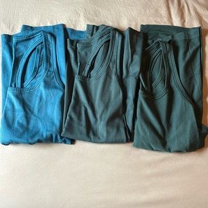 Bundle of Three Lululemon Swiftly Tank Tops